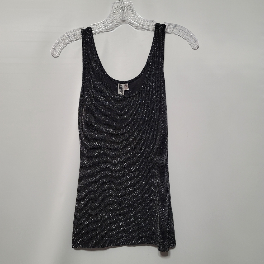 Black sparkle tank top